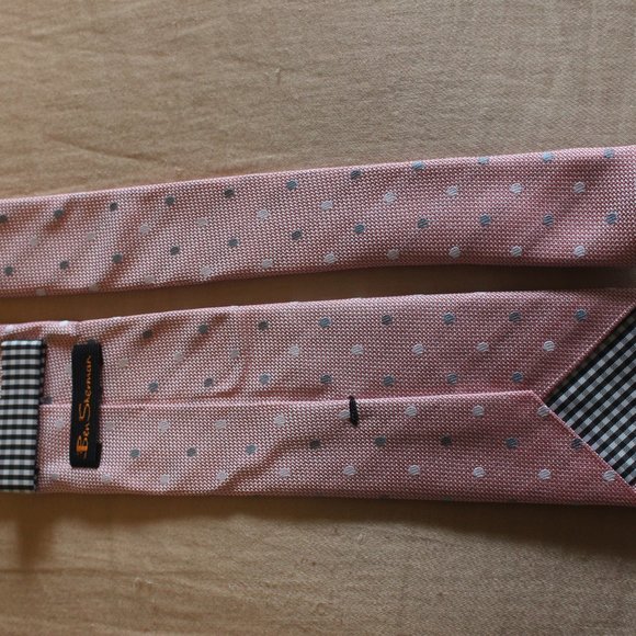 Ben Sherman pink tie polka dots - Picture 5 of 6